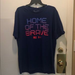 L - Under Armour HOME OF THE BRAVE Patriotic Shirt